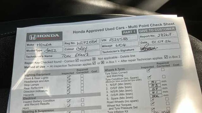 Honda Jazz 1.5 i-MMD Hybrid SR 5dr eCVT 